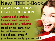 New Free E-Book on How I paid for a Higher Education